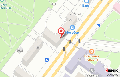 Шоу-рум Мособои на Ленинском проспекте на карте