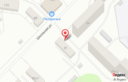 Магазин по продаже хлебобулочных изделий Хлебная лавка на Школьной улице на карте