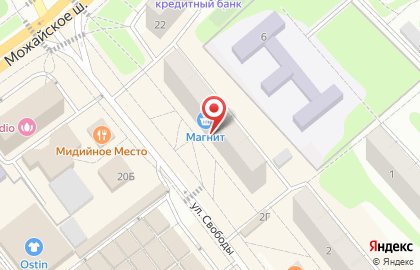 Супермаркет Магнит в Москве на карте