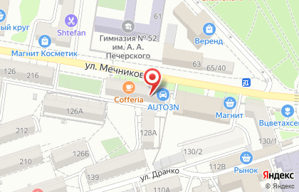 Зоомагазин Рыжий кот на улице Мечникова на карте