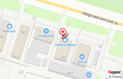 Торговый центр в Сургуте на карте