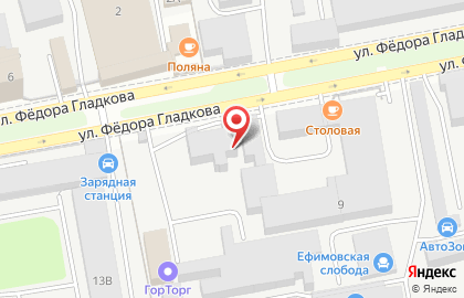 Торговая компания Офис-мастер на улице Фёдора Гладкова на карте