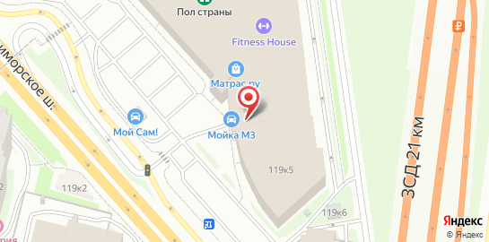Автомойка Мойка М3 на улице Савушкина на карте