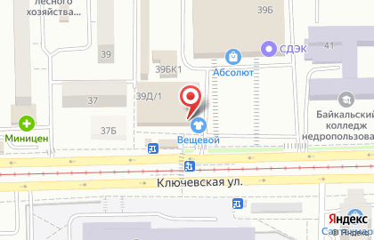 Салон российского нижнего белья Секрет в Октябрьском районе на карте