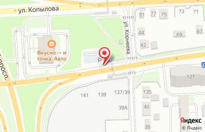 Автостоянка в Красноярске на карте