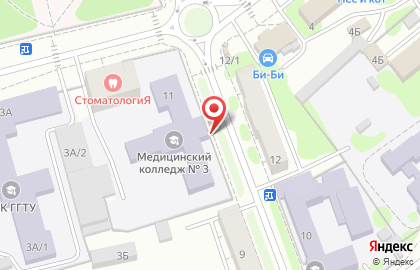 Московский областной медицинский колледж №3 на Красноармейской улице на карте
