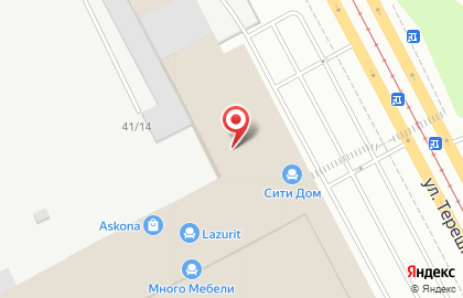 Мебельный салон Интердизайн на улице Терешковой на карте