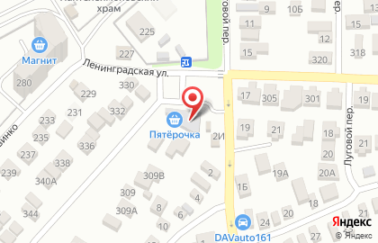 Супермаркет Пятёрочка в Ростове-на-Дону на карте