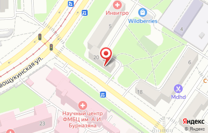 Спортивно-досуговый центр Щукинец на улице Маршала Новикова на карте