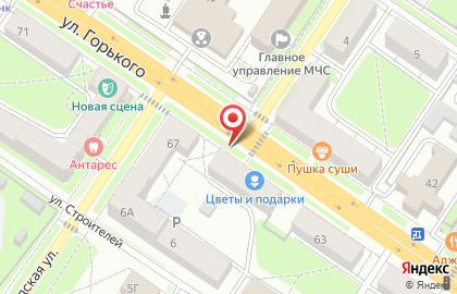 Смешные цены на улице Горького на карте