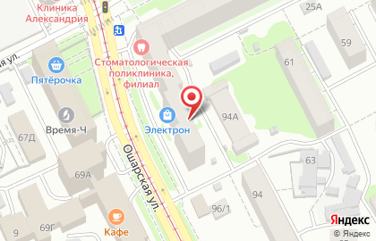 Жемчуг на Ошарской улице на карте