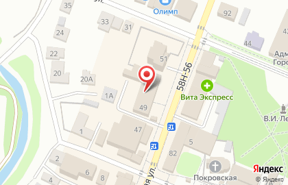 EKG на Московской улице на карте