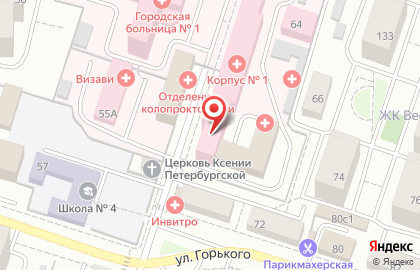 Магазин медицинской одежды на Октябрьской улице на карте