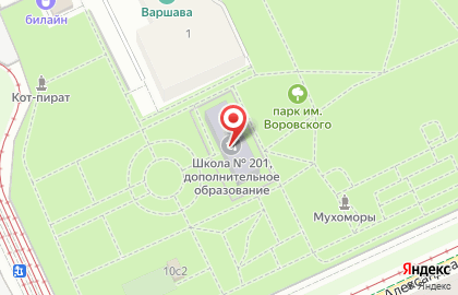 Школа №201 с дошкольным отделением на Ленинградском шоссе на карте