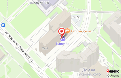 Банкомат ВТБ на улице Маршала Тухачевского на карте
