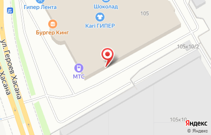 Гипермаркет Лента в Перми на карте