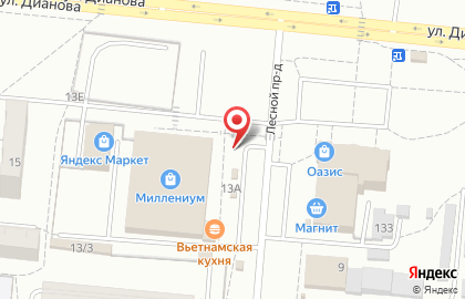 Киоск по продаже мороженого СибХолод в Кировском районе на карте