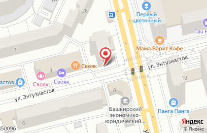 ОАО Банкомат, МТС-Банк на улице Энтузиастов на карте