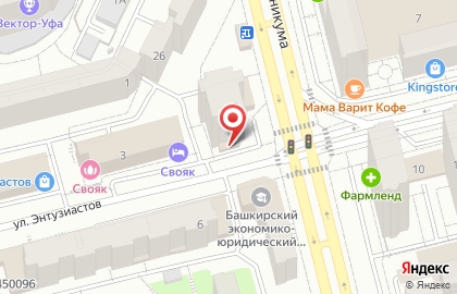 Энтузиастов, ТСЖ на карте