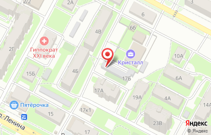 Строящиеся объекты, ИП Голубев В.А. на улице Ленина на карте