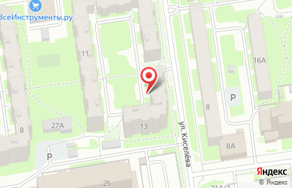 Оператор кабельного телевидения и интернета ТВ-медиа на улице Киселёва на карте