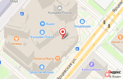 Сеть линзоматов Acuvue на Ярцевской улице на карте