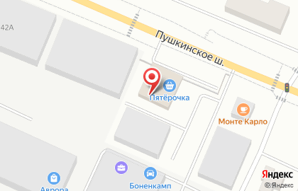 Супермаркет Пятёрочка в Санкт-Петербурге на карте