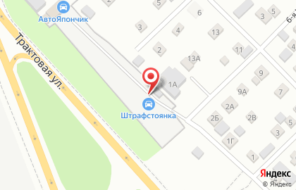 Штрафстоянка, ГИБДД УВД по г. Иркутску на карте