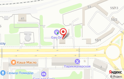Автостоянка в Челябинске на карте