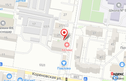 Новостройки на Кореновской улице на карте