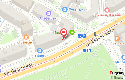 Центр лазерной коррекции зрения Тонус АМАРИС на улице Белинского на карте