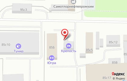 Гостиница Крепость на Индустриальной улице на карте