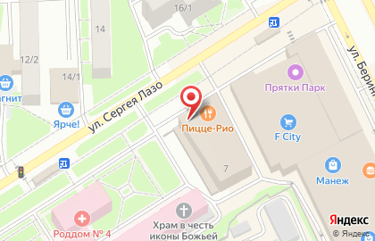 Магазин отделочных материалов Стройцентр на улице Сергея Лазо на карте