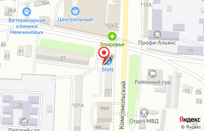 Магазин Stels на Комсомольском проспекте на карте