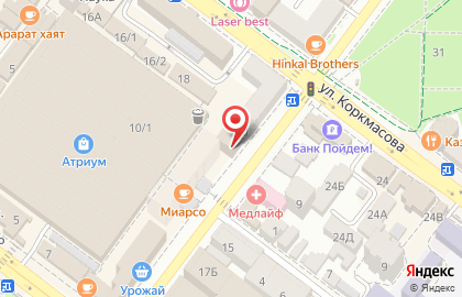 Микрокредитная компания РосДеньги на улице Коркмасова на карте