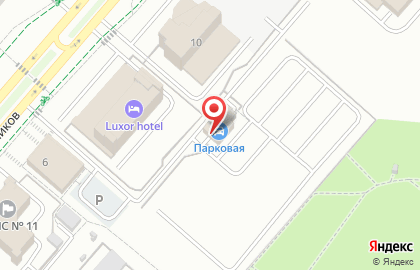 Автостоянка Парковая на проспекте Шинников на карте