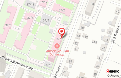 Инфекционная клиническая больница №4 на улице ​Запотоцкого, 37 на карте