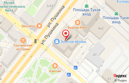Фитнес-клуб DDX Fitness на улице Пушкина на карте