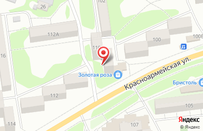 Сеть магазинов ювелирных изделий Аметист на Красноармейской улице на карте