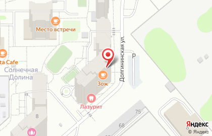 Универсам Пятёрочка на Долгининской улице на карте