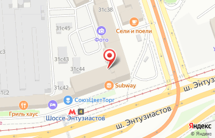 МощьЗабор на шоссе Энтузиастов на карте