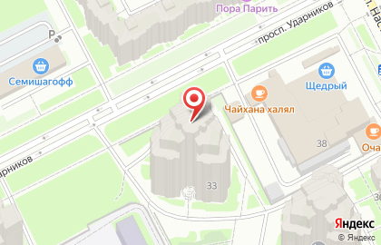 Театр танца Невские фонарики на проспекте Ударников на карте