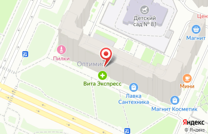 Зоомагазин Лапочка в Красносельском районе на карте