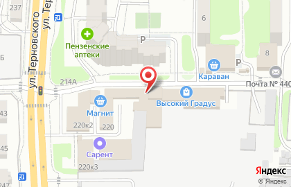Магазин напитков Крепость в Первомайском районе на карте