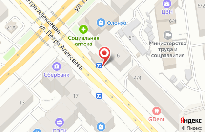 Магазин Мир колбас на улице Петра Алексеева на карте