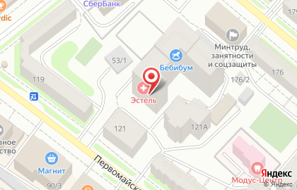 Медико-косметологический центр Эстель на Первомайской улице на карте
