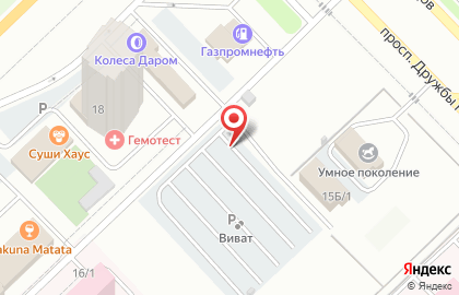 Автостоянка в Казани на карте