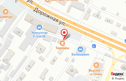 Кафе Теремок в Воронеже на карте