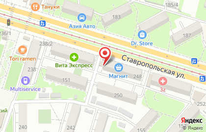 Салон-парикмахерская Галатея на Ставропольской улице на карте