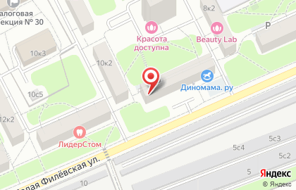 Район Фили-Давыдково Общественный пункт охраны порядка Западного административного округа на Малой Филёвской улице на карте
